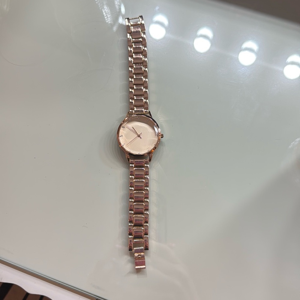 INC International Concepts Rose Gold Tone Women's Bracelet Watch